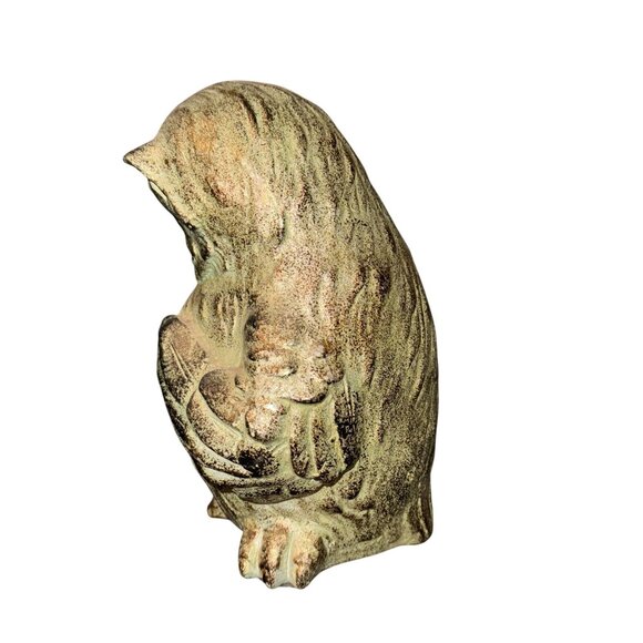 Vintage Resin Owl Sculpture Figurine Home Decor - Picture 6 of 7